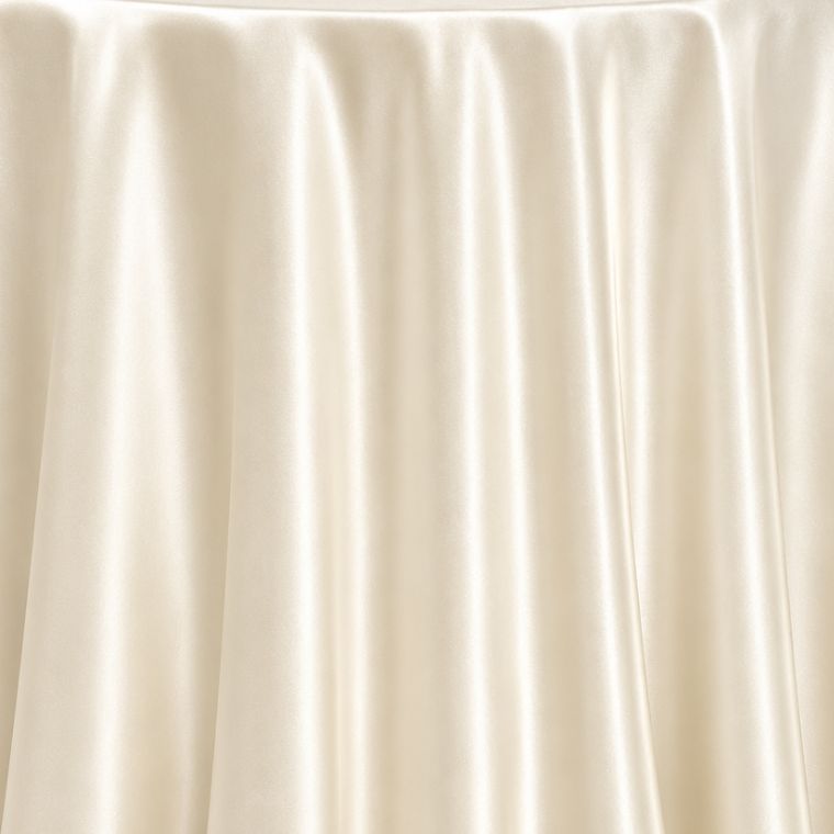 Satin Ivory Tablecloth
