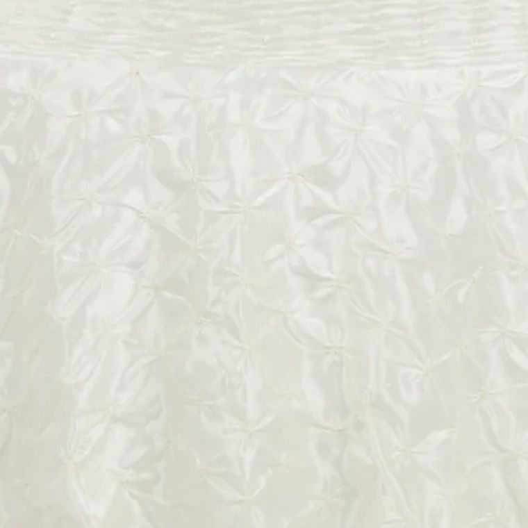 Pinchwheel Ivory Tablecloth
