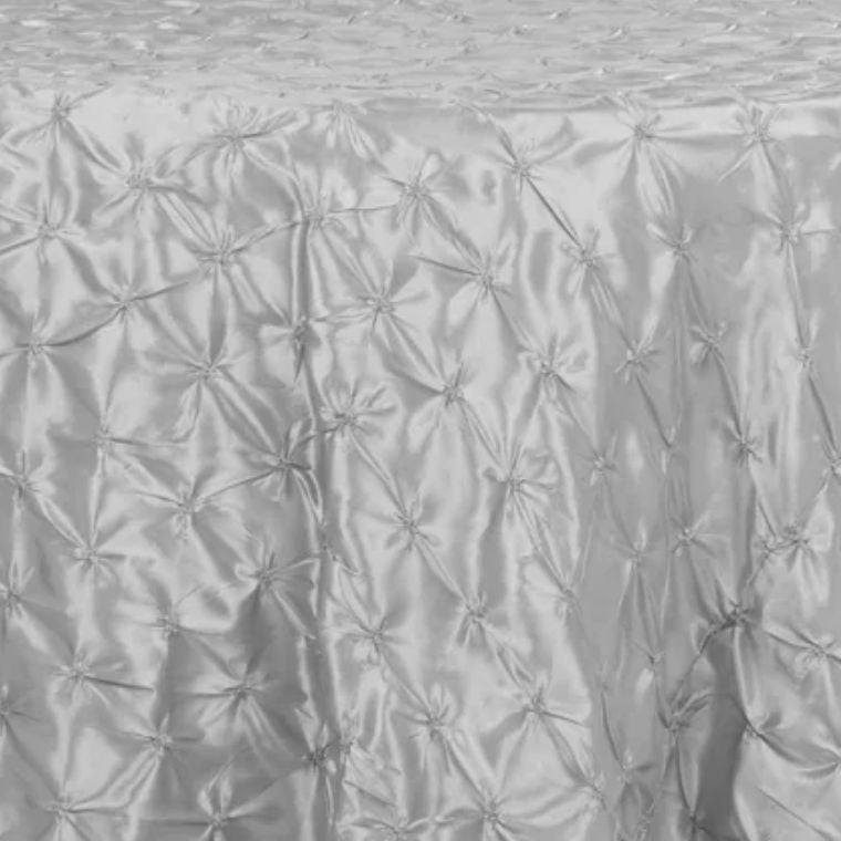 Pinchwheel Grey Tablecloth