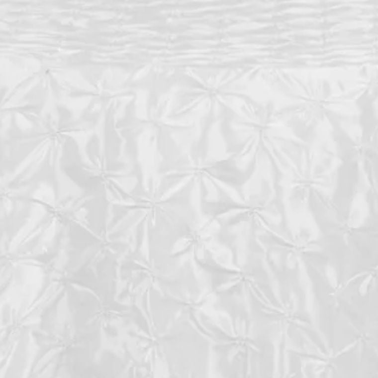 Pinchwheel White Tablecloth
