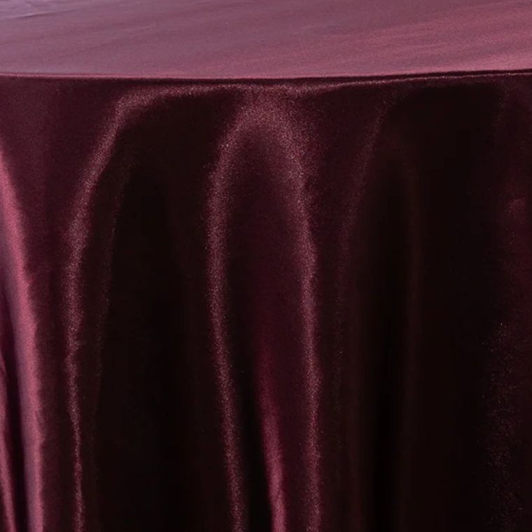 Satin Burgundy Tablecloth