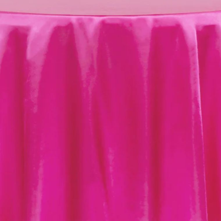 Satin Hot Pink Tablecloth