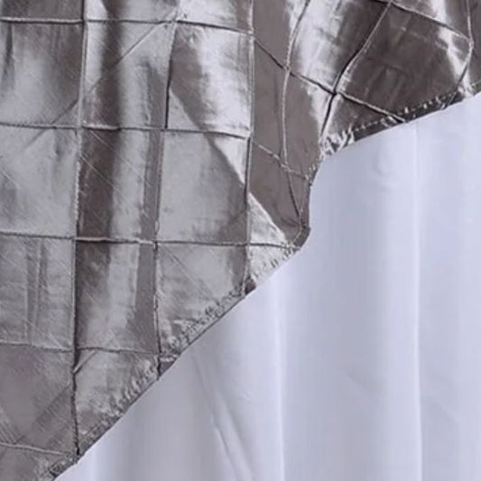 Pintuck Light Silver Overlay