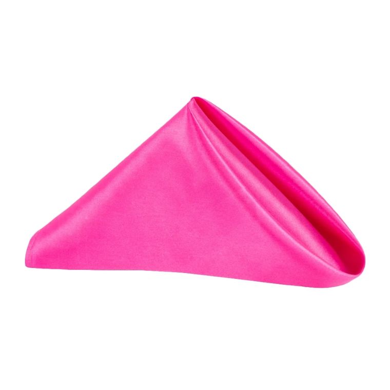 Satin Hot Pink Napkin (Pack of 20)