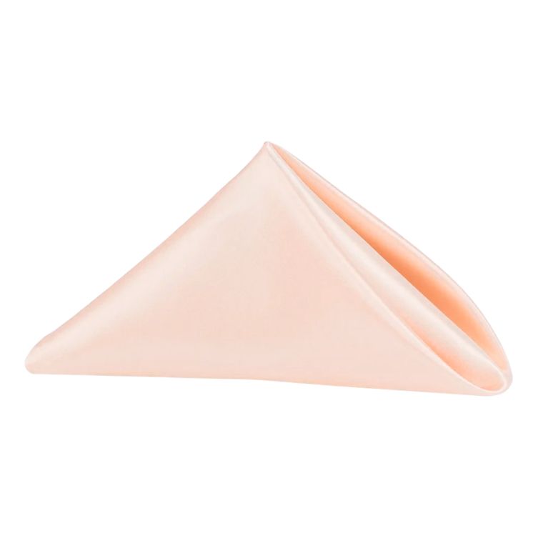 Satin Peach Napkin (Pack of 20)