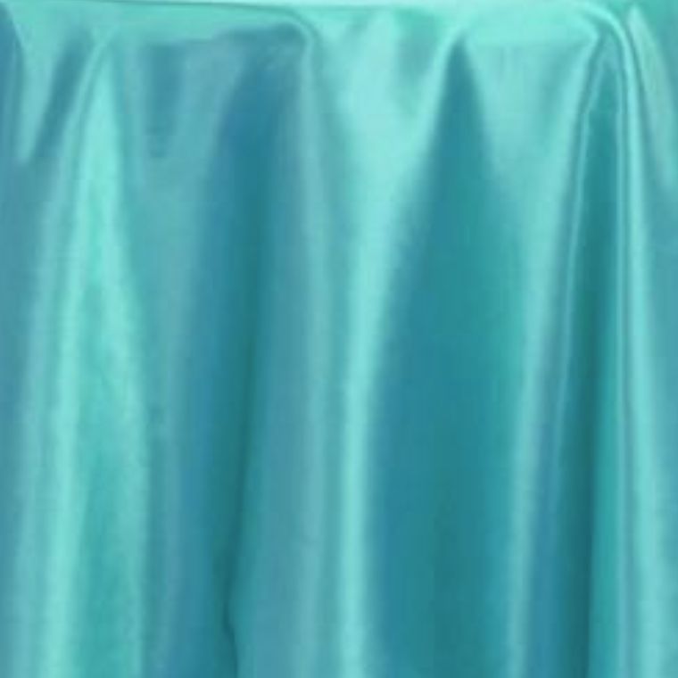 Satin Aqua Tablecloth