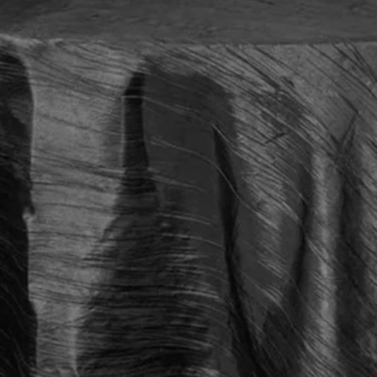 Crinkle Black Tablecloth
