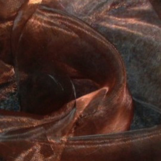 Organza Chocolate Sash - chocolate brown sheer organza chair sash