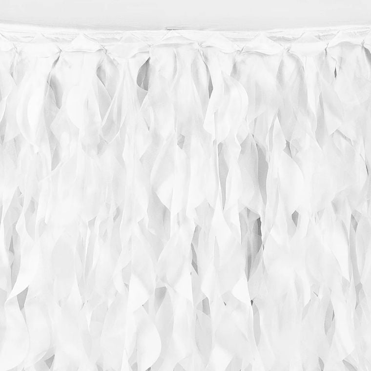 Curly Willow White Tablecloth