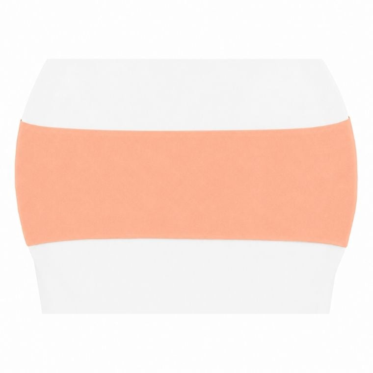 Spandex Peach Chair Band (Pack of 20)