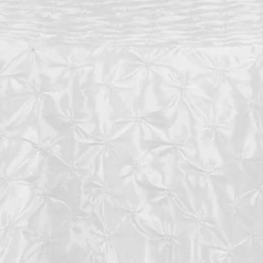 Pinchwheel White Tablecloth
