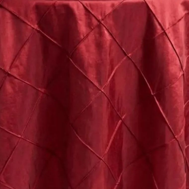 Pintuck Red Tablecloth
