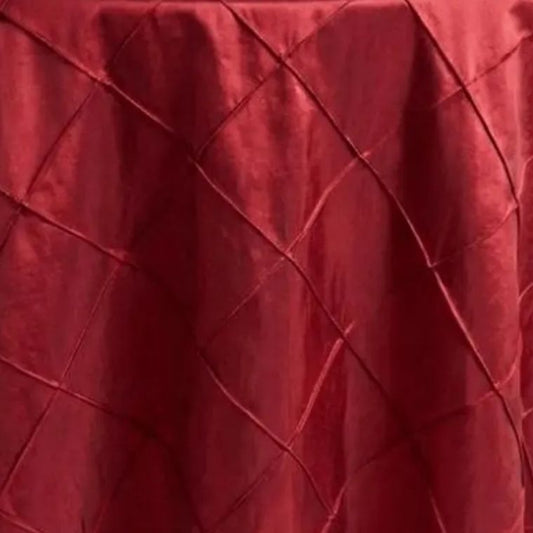 Pintuck Red Tablecloth
