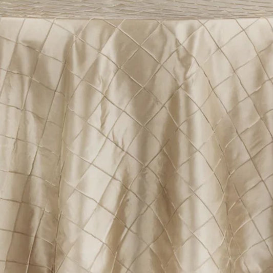 Pintuck Champagne Tablecloth