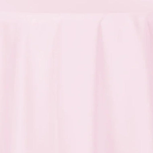 Polyester Light Pink Tablecloth