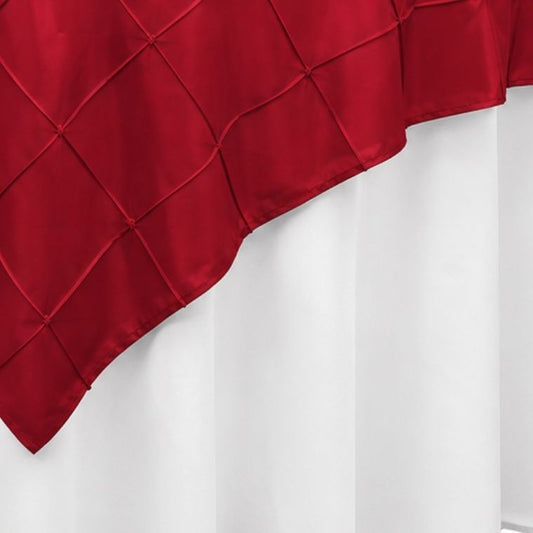 Pintuck Red Overlay