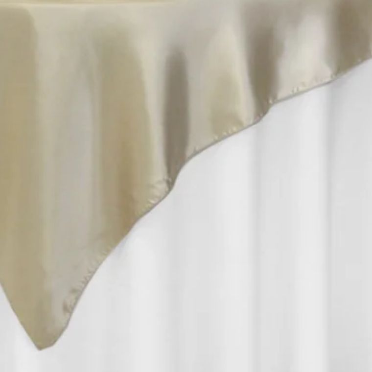 Satin Champagne Overlay