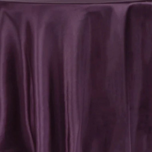 Satin Eggplant Tablecloth