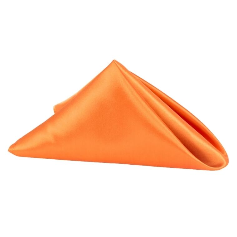 Satin Orange Napkin (Pack of 20)