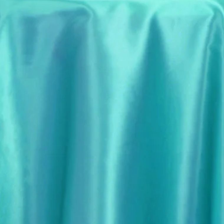 Satin Turquoise Tablecloth