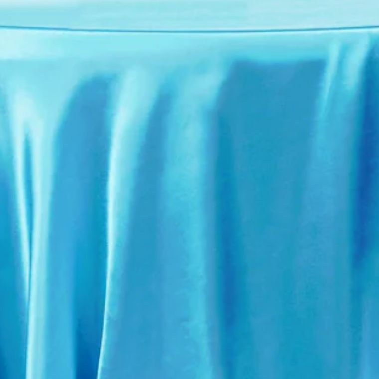 Satin Aqua Tablecloth