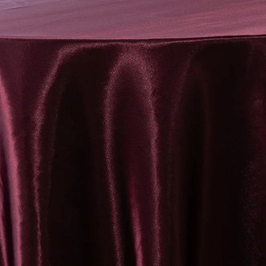 Satin Burgundy Tablecloth