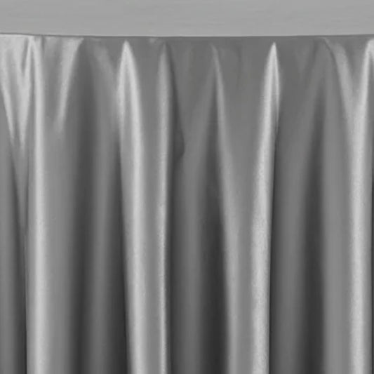 Satin Charcoal Tablecloth