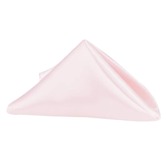 Satin Light Pink Napkin (Pack of 20)