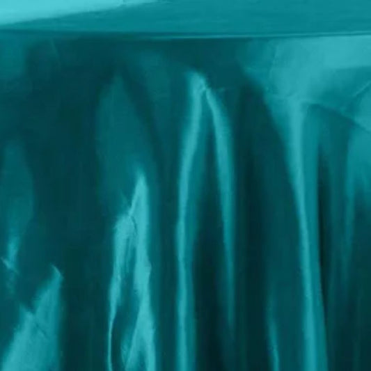 Satin Teal Tablecloth