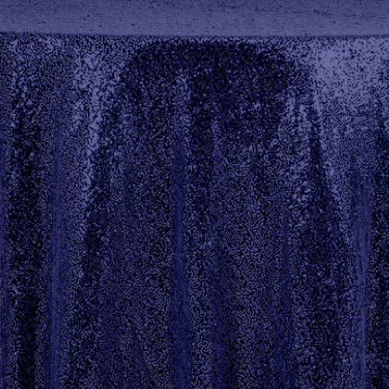Sequin Navy Tablecloth