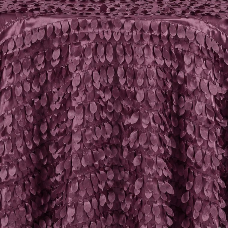 Petal Leaf Eggplant Tablecloth