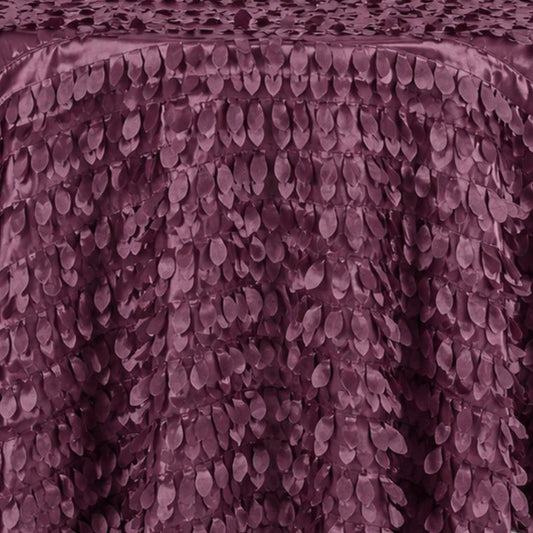 Petal Leaf Eggplant Tablecloth
