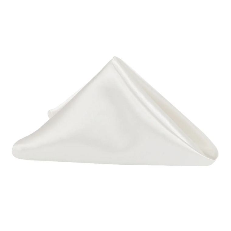 Satin White Napkin (Pack of 20)
