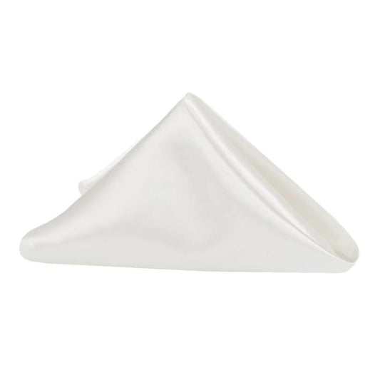Satin White Napkin (Pack of 20)